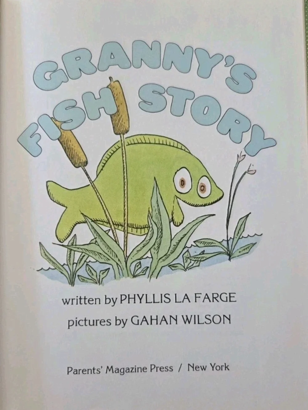 Vintage 1975 Granny's Fish Story First Edition Hardcover Children's Book